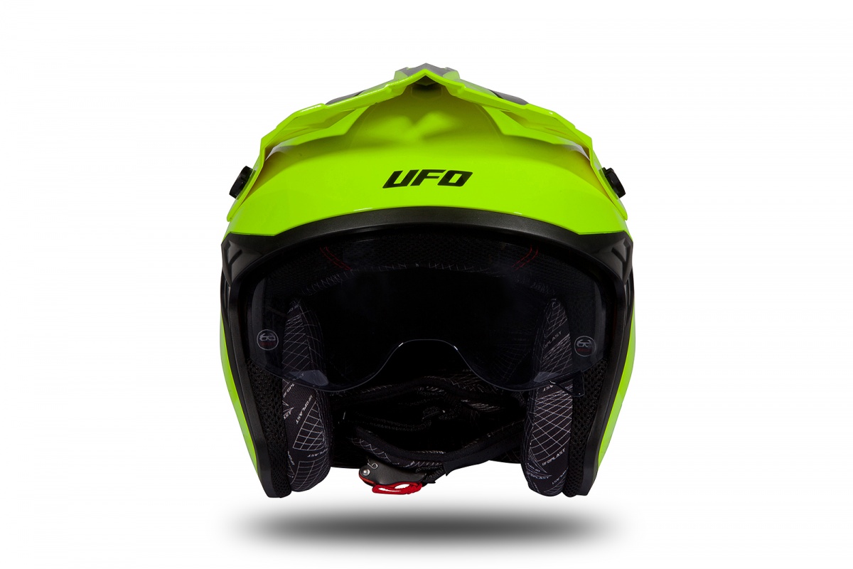 Jet helmet Sheratan neon yellow and black glossy - Helmets - HE183 - UFO Plast