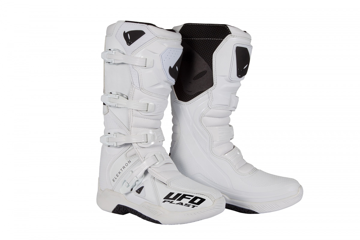 Motocross Elektron boots white - Boots - BO010-W - UFO Plast