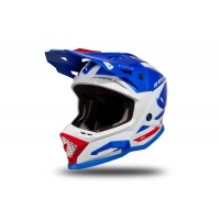 Motocross helmet Echus blue, white and red glossy - Home - HE168 - UFO Plast