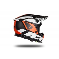 Motocross helmet Echus black, orange and white matt - NEW PRODUCTS - HE171 - UFO Plast