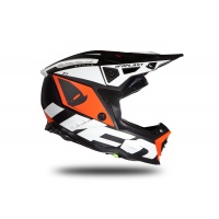 Motocross helmet Echus black, orange and white matt - NEW PRODUCTS - HE171 - UFO Plast