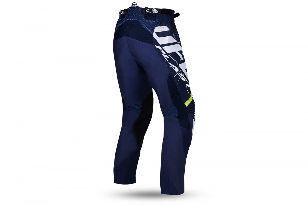 MOTOCROSS BULLET PANTS BLUE AND NOEN YELLOW - ADULT - PI04505-N - UFO Plast