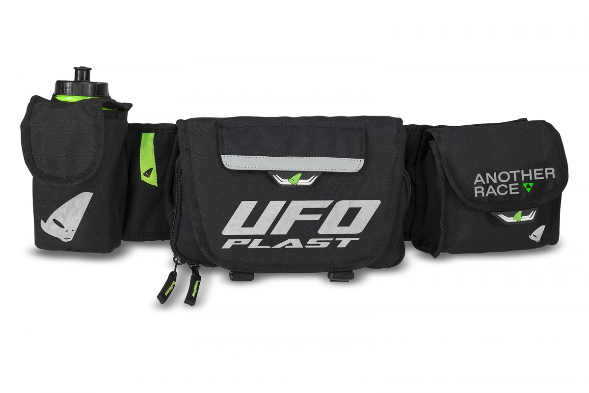 Freetime pouch with water bottle black - Waist pack - MB02263 - UFO Plast