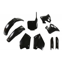 Full Plastic Kit black for Honda CR 125 (1995-97) - CR 250 (1996-97) - REPLICA PLASTICS - HOKIT095F-001 - Ufo Plast