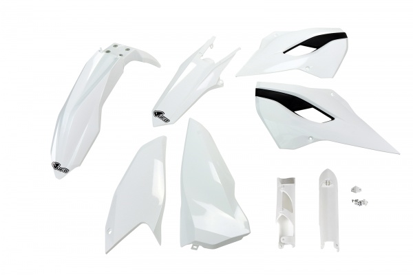 Full Plastic Kit white for Husqvarna TE 250 - TE 125 - FE 250 - TE 300 - FE 350 - FE 450 - TX 125 - TX 250 - TX 300 - REPLICA...