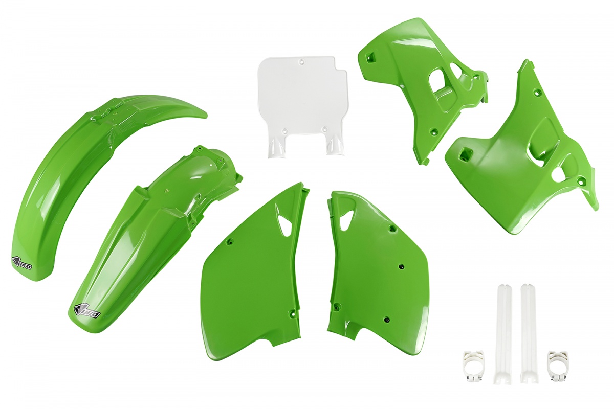 Full Plastic Kit OEM Color for Kawasaki KX 125 (1993) - KX 250 (1993) - REPLICA PLASTICS - KAKIT194F-999 - Ufo Plast