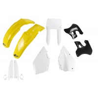 Full Plastic Kit OEM Color for Suzuki RM 125 (1996-98) - RM 250 (1996-98) - REPLICA PLASTICS - SUKIT393F-999 - Ufo Plast