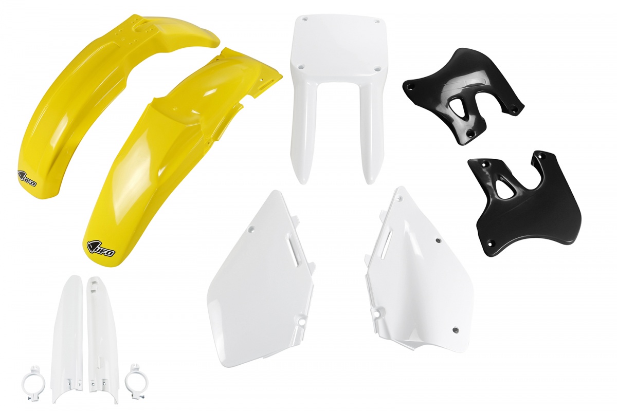 Full Plastic Kit OEM Color for Suzuki RM 125 (1996-98) - RM 250 (1996-98) - REPLICA PLASTICS - SUKIT393F-999 - Ufo Plast