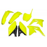 Plastic kit Suzuki - neon yellow - REPLICA PLASTICS - SUKIT416-DFLU - UFO Plast