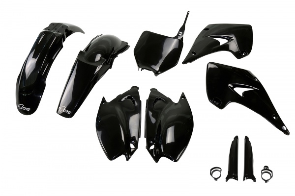 Full plastic kit Kawasaki - black - REPLICA PLASTICS - KAKIT230F-001 - UFO Plast