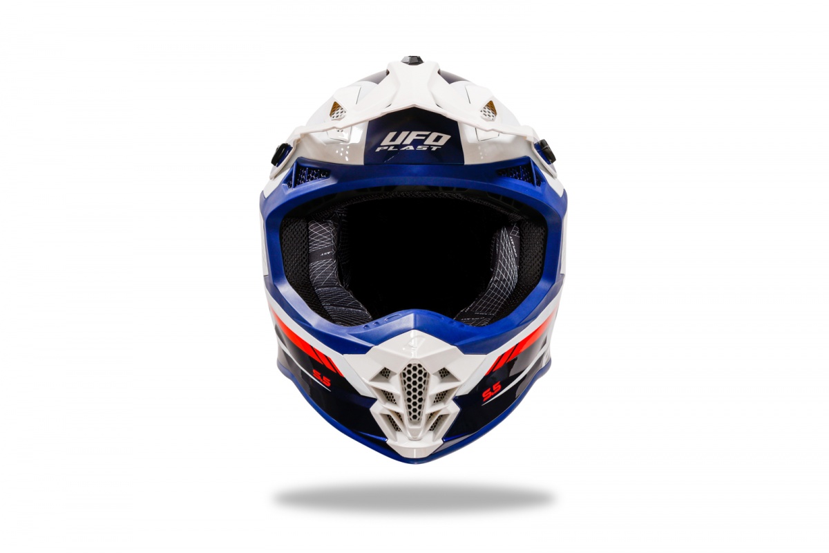 Motocross Intrepid helmet blue and white - Helmets - HE13400-CW - UFO Plast