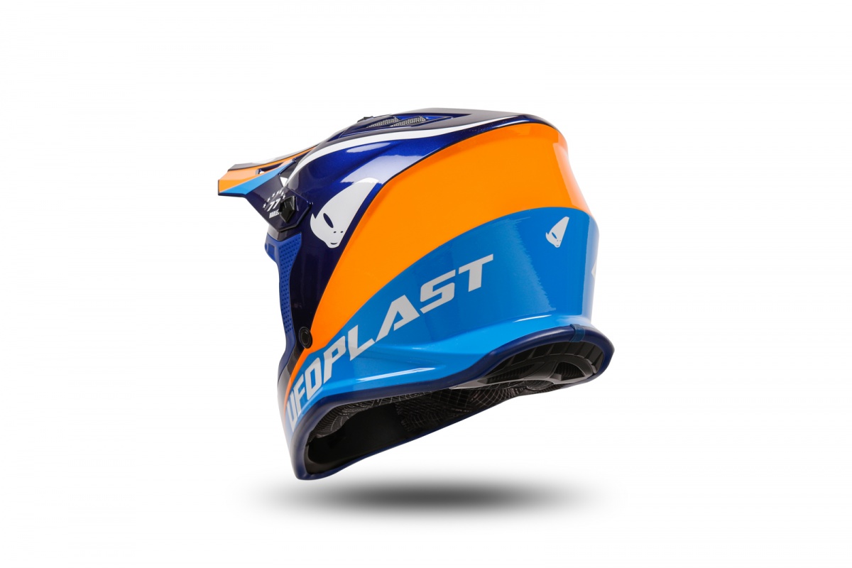 motocross Korey helmet for kids blue and orange - Helmets - HE13600-CF - UFO Plast