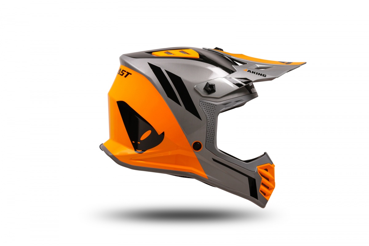 motocross Korey helmet for kids grey and orange - Helmets - HE13600-EF - UFO Plast