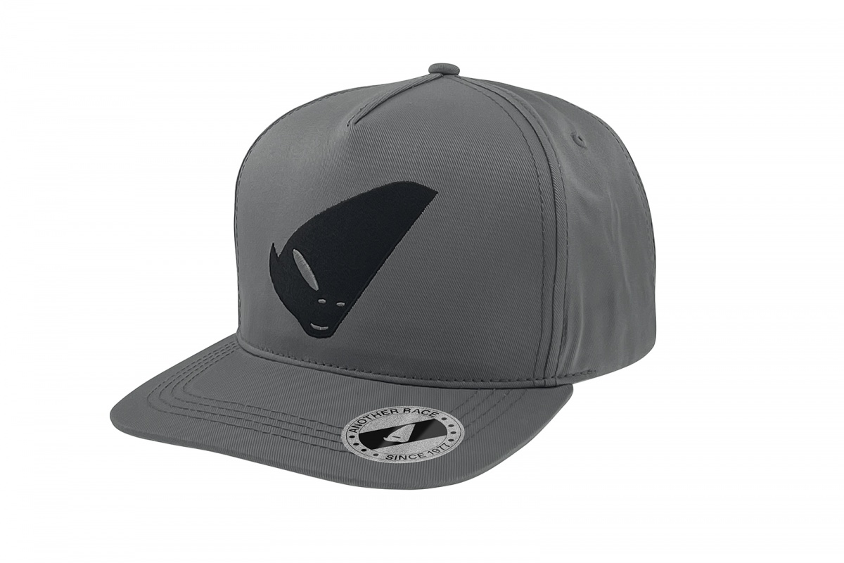 gray Cap with black alien logo - Caps - HA13001-E - Ufo Plast